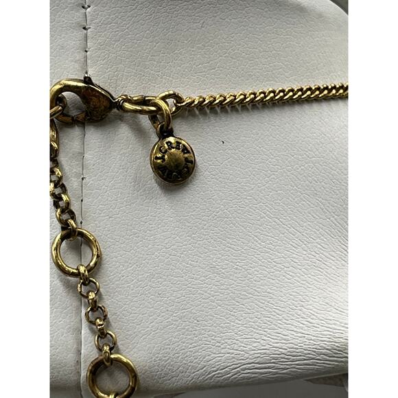 J. Crew Yellow Topaz Faceted Glass Teardrop Statement Gold Tone Collar Necklace - Picture 5 of 10